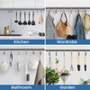 Nickel Shower Curtain Hooks Rings，Double Sided Shower Curtain Hooks Rust