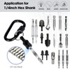 FACAINCXS Bit Holder 1/4 inch Hex Shank Screwdriver Bits Holder