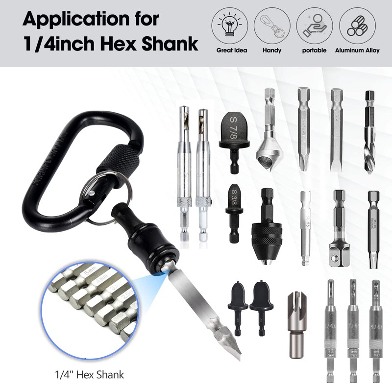 FACAINCXS Bit Holder 1/4 inch Hex Shank Screwdriver Bits Holder
