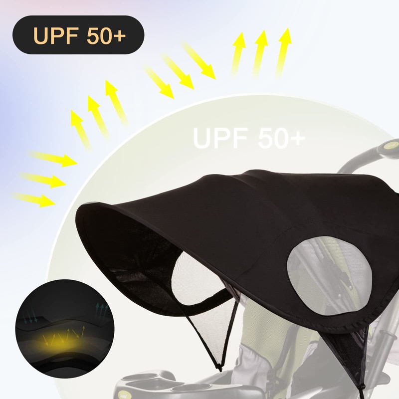 Berdso Universal Pushchair Sun Shade with Protection UV Adjustable 50+