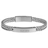 Akzent Curb Bracelet with Stainless Steel ID Plate, Stainless Steel