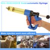 RANCH CHOICE 50ML Automatic Livestock Syringe, Adjustable Continuous Repeating Luer