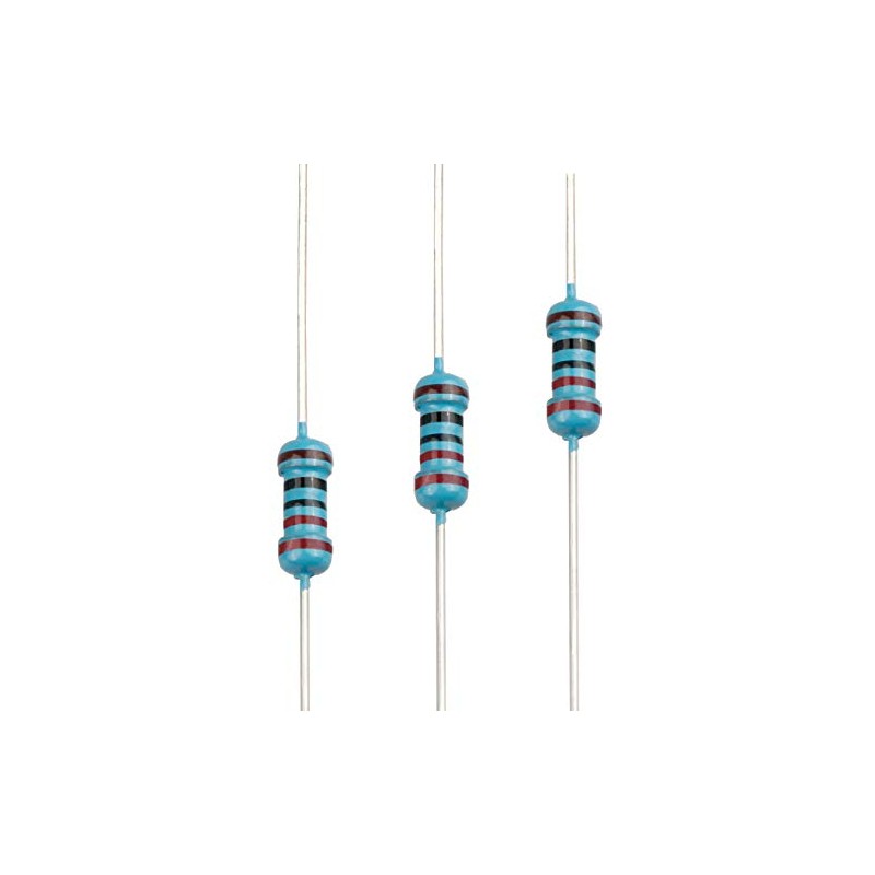 EDGELEC 100pcs 220 ohm Resistor 1/4w (0.25 Watt) ±1% Tolerance