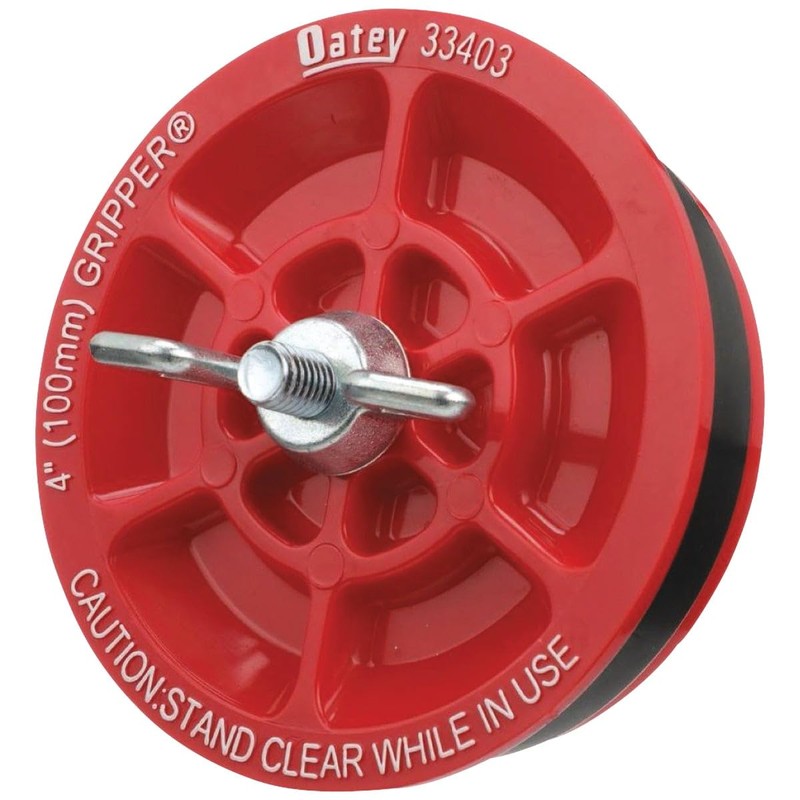 Oatey 33403 Plastic Plug (with Galvanized screw and wing nut),