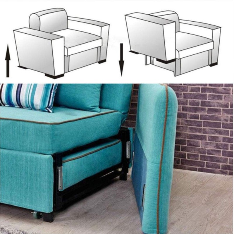KAIISSA 6 Pair Concealed Headboard Panel Wall Fixing Brackets, Interlocking