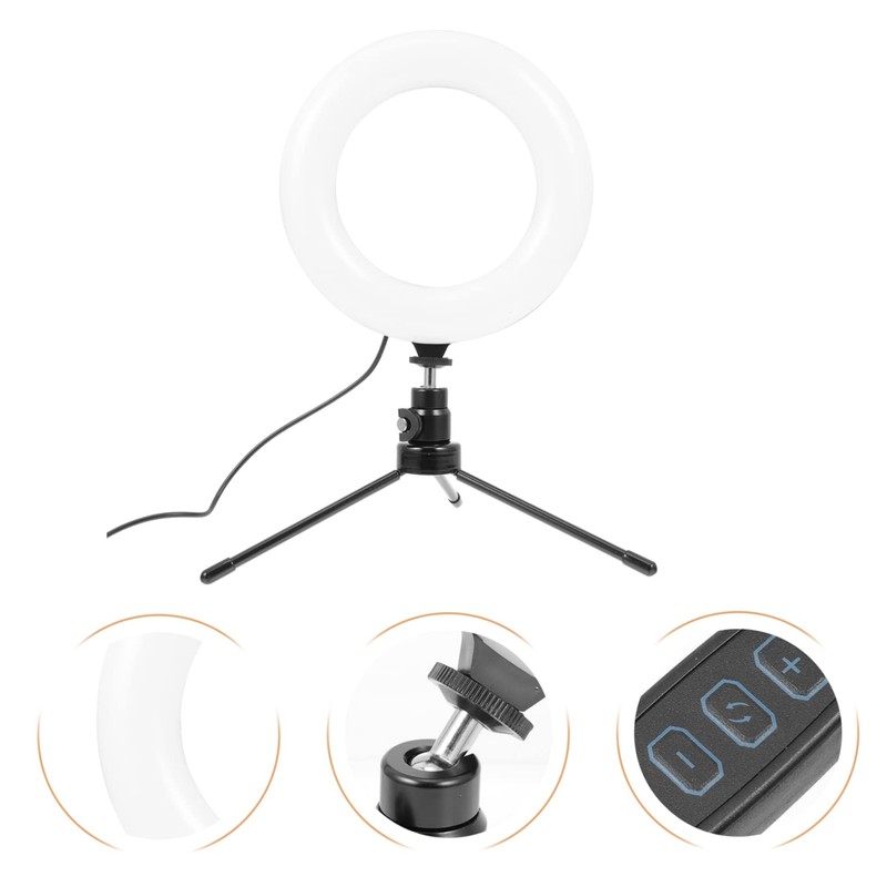 Mipcase 6-Inch Desktop LED Fill Light for Live Streaming and