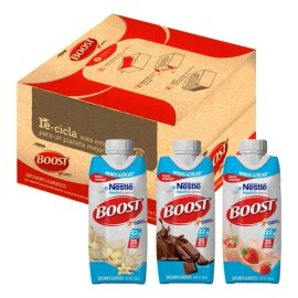 Boost Menos Azúcar Suplemento Alimenticio Mix de Sabores Caja con 12 piezas de 330 ml cu                                                              