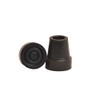 Harvy Canes Nev-a-Slip 1/2" Standard Replacement Cane Tip- Black (4