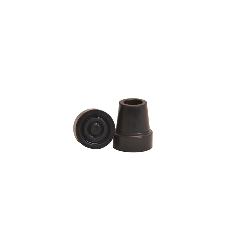 Harvy Canes Nev-a-Slip 1/2" Standard Replacement Cane Tip- Black (4
