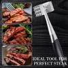 Armo® Stainless Steel Meat Tenderizer Non Slip Double Sided Kitchen