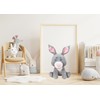 Lifestyle & More Baby Plush Toy Rabbit Grey/White Made of