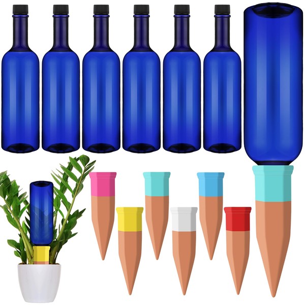 SiliFine 6 Sets Plant Watering Devices Include Terracotta Self Watering