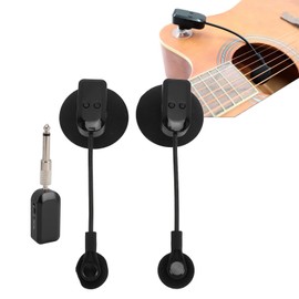 Wireless Saxophone Microphone System,Flexible 360° Rotation Violin Microphone,2.4G Wireless Technology Instruments,for Performance