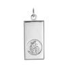 jewellerybox Sterling Silver Modern Saint Christopher Pendant