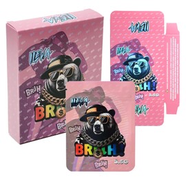 3.5g 5 x 4 Inches,FiveQiio 25 Bags 25 Boxes Totaling 50pcs, Cartoon Pattern, Sealable Candy,Snack, Biscuit, Coffee Bean, Tea, Suitable for Small Businesses (FQ010)