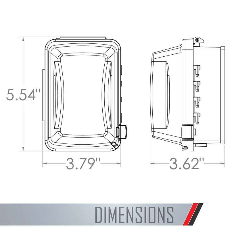 TayMac MM510C Single-Gang Horizontal/Vertical Weatherproof Receptacle Cover, 3.75 Inches Deep,
