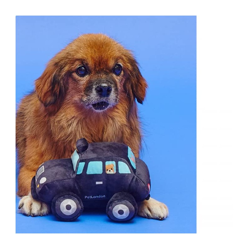 Pet London British Taxi Dog Toy - UK style squeaker