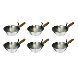Kraft Tool Co. PL804 Galvanized Steel Bucket Scoop with Wood Handle, 6-Pack