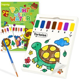hapray Water Colouring Book for Children, Paint with Water Book for Kids, Watercolour Painting Set for Kids, Magic Book Arts kits Birthday Gift for Kids 3 4 5 6 (Animals)