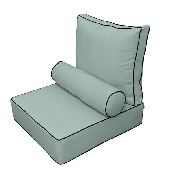 Prolinemax Small 23x24x6 Contrast Pipe Outdoor Deep Seat Back Rest