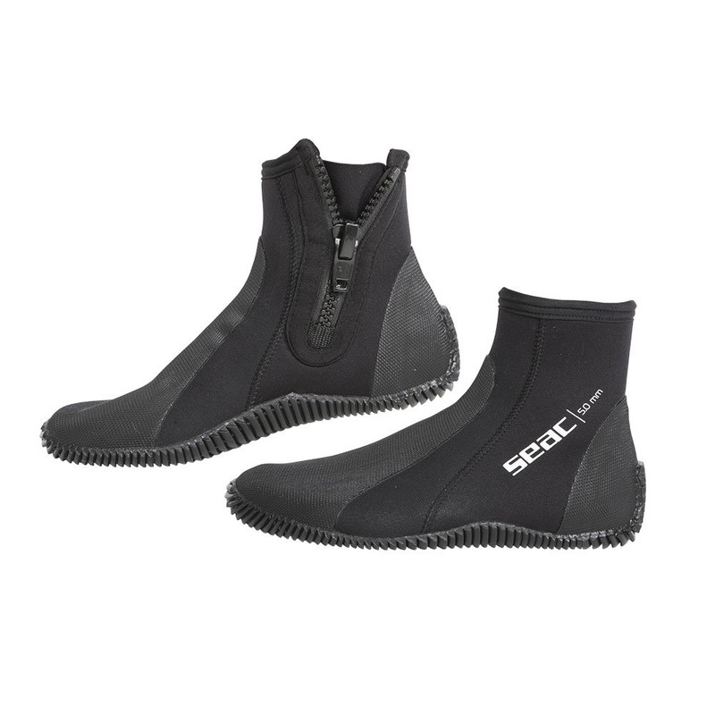 Seac Regular, 5 mm Neoprene short Diving Boots with Semi-Rigid