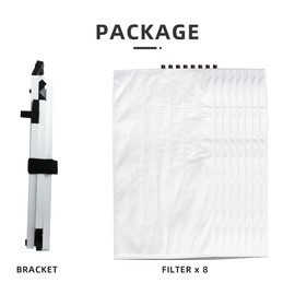 8 Packs,LGM ac filter 20x25x1 merv 13 Electrostatic Filter For Families with Pets, 8 Packs(Contain 1 reusable Metal frame+8 filters), (Exact size 19.5" x 24.5" x 0.75")