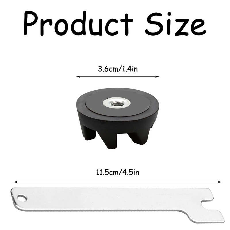 Rumyve 3Pcs Blender Couplers,Blender Rubber Coupler Replacing Kit with Removal