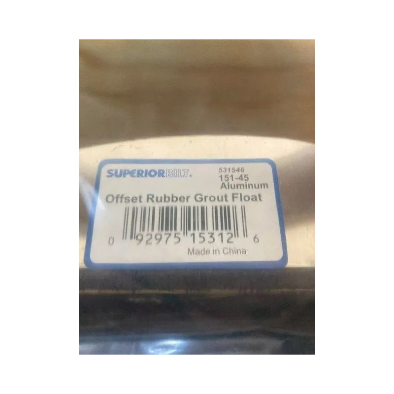 SuperiorBilt Offset rubber grout float SuperiorBilt 531546 151-45 aluminum wood