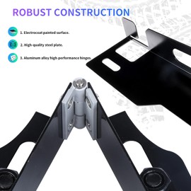 2025 Upgraded Wheel Alignment Tool with Heavy-duty Steel Design & Enhanced Compatibility, A Pair of Collapsible Toe Alignment Tool Plates, Measurements for Truck, SUV Vehicle (2 Tape Measure)