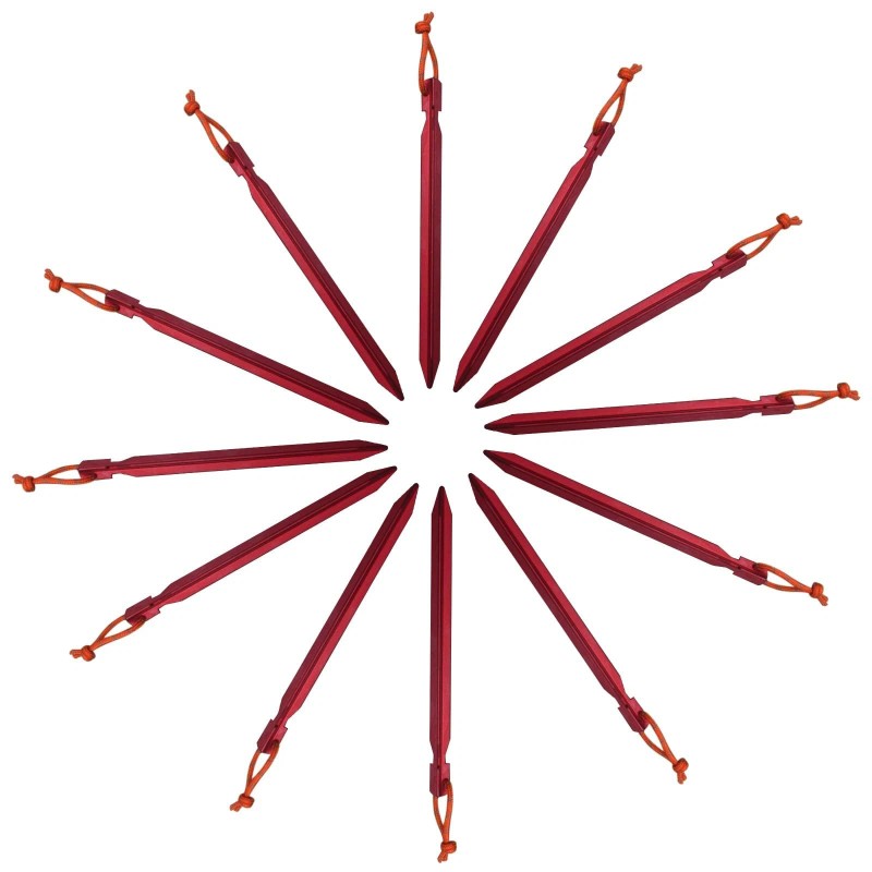 All One Tech 12 Pack Tent Stakes, 7075 Ground Metal