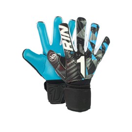 Rinat Meta Tactik GK Semi Goalkeeper Gloves - Golero Sport (Blue Black, 5)