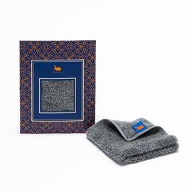 Handkerchief, Hand Towel, Gift, Hippopotamus, Towel Gift, Enveloped, Imabari, Organic Towel, 9.8 x 9.8 inches (25 x 25 cm), Brand, Luxury Towel, Cotton, Bamboo Rayon, Fluffy, Long Lasting, Made in