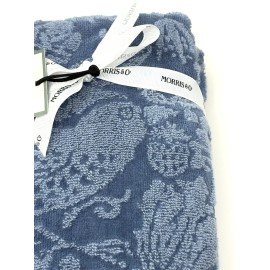 Morris & Co. William Morris Co Hand Towels Strawberry Thief Blue Velour NWT Set Of 2