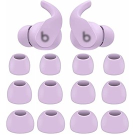 BLUEWALL Ear Tips Compatible with Beats Fit Pro Earbuds, S/M/L Sizes Soft Silicon Earbud Tips Replacement Eartips Compatible with Beats Fit Pro 6 Pairs Purple