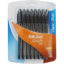 Paper Mate Inkjoy Pens - Black (Pack of 8)
