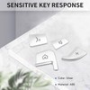 Liseng Pack of 12 Car Styling Steering Wheel Buttons Covers