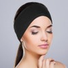 Spa Black Headband Hair Wrap Pack of 10