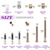 125Pcs 3 in 1 Furniture Crib Hardware Screws Connecting Fittings