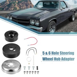 QUARKZMAN 5 & 6 Hole Steering Wheel Hub Adapter for Chevy for GM Trucks