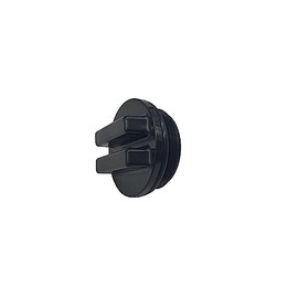 Hayward SP1022CBLK 1-1/2-Inch MIP Black Concrete Pool Drain Plug with O-Ring