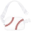 Lamyba Baseball Mom Bag - Baseball Fanny Pack for Women,