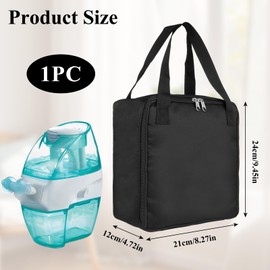 Reiseetui für Nasenreiniger,Reise-Sicherheitstasche Kompatibel mit Navage Nasenspül-System,Tragbare Arbeitsplatten-Caddy tragbare Neti-Topf-Tragetasche, schützende Nasenreiniger-Tasche mit Griff