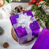 Homeral Purple Holographic Wrapping Paper Roll - Iridescent Shiny Boho