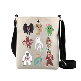 Cryptid Crossbody-Tasche, Kryptozoologie, Geschenk, Mottenmann, Cryptid, Monster-Liebhaber, Crossbody-Tasche, Umhängetasche, 12 Monster 2cb, large