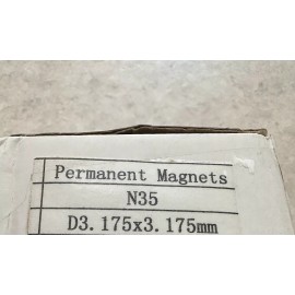 Unbranded Permanent Magnets N35 D3. 175x3. 175mm - Lot of 200