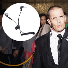 LJKLAJ 3.5mm Spring Earphones Single Side Earphone Headset in Ear Noise Isolating Earplugs for Phone Tablets Computer MP3