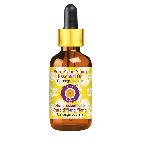 Deve Herbes Pure Ylang Ylang Essential Oil (Cananga odorata) with