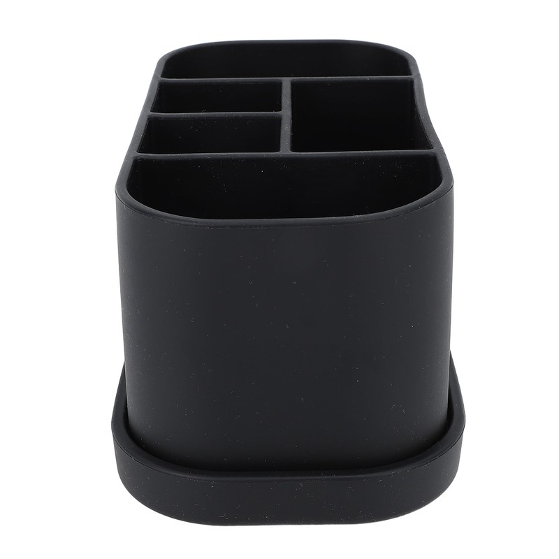 Silicone Toothbrush Toothpaste Holder Multipurpose 5 Slots Drainage Holes Bathroom