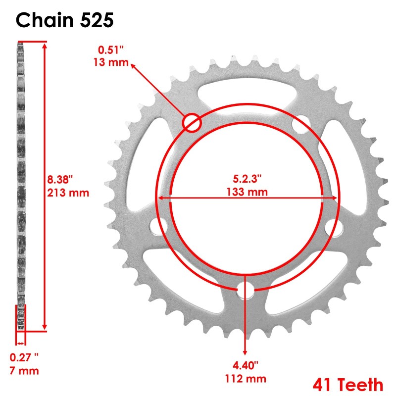 Honda Drive Chain & Sprockets Kit for Honda VT750Dc Shadow