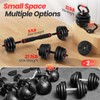 FITPLAM Adjustable dumbbell set, 55lbs Free Weights set with upgraded